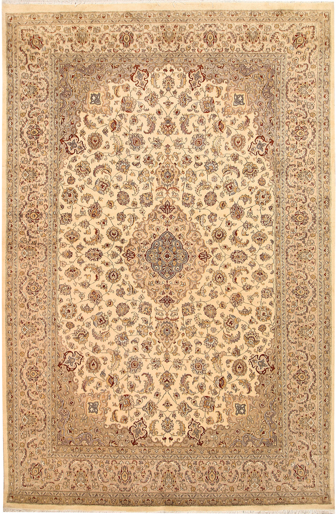 Blanched Almond Isfahan 6' 6 x 9' 9 - No. 68474 - ALRUG Rug Store