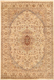 Blanched Almond Isfahan 6' 7 x 9' 9 - No. 68484 - ALRUG Rug Store