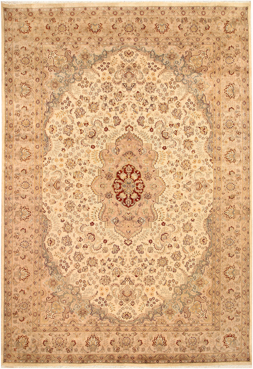Blanched Almond Isfahan 6' 7 x 9' 7 - No. 68485 - ALRUG Rug Store