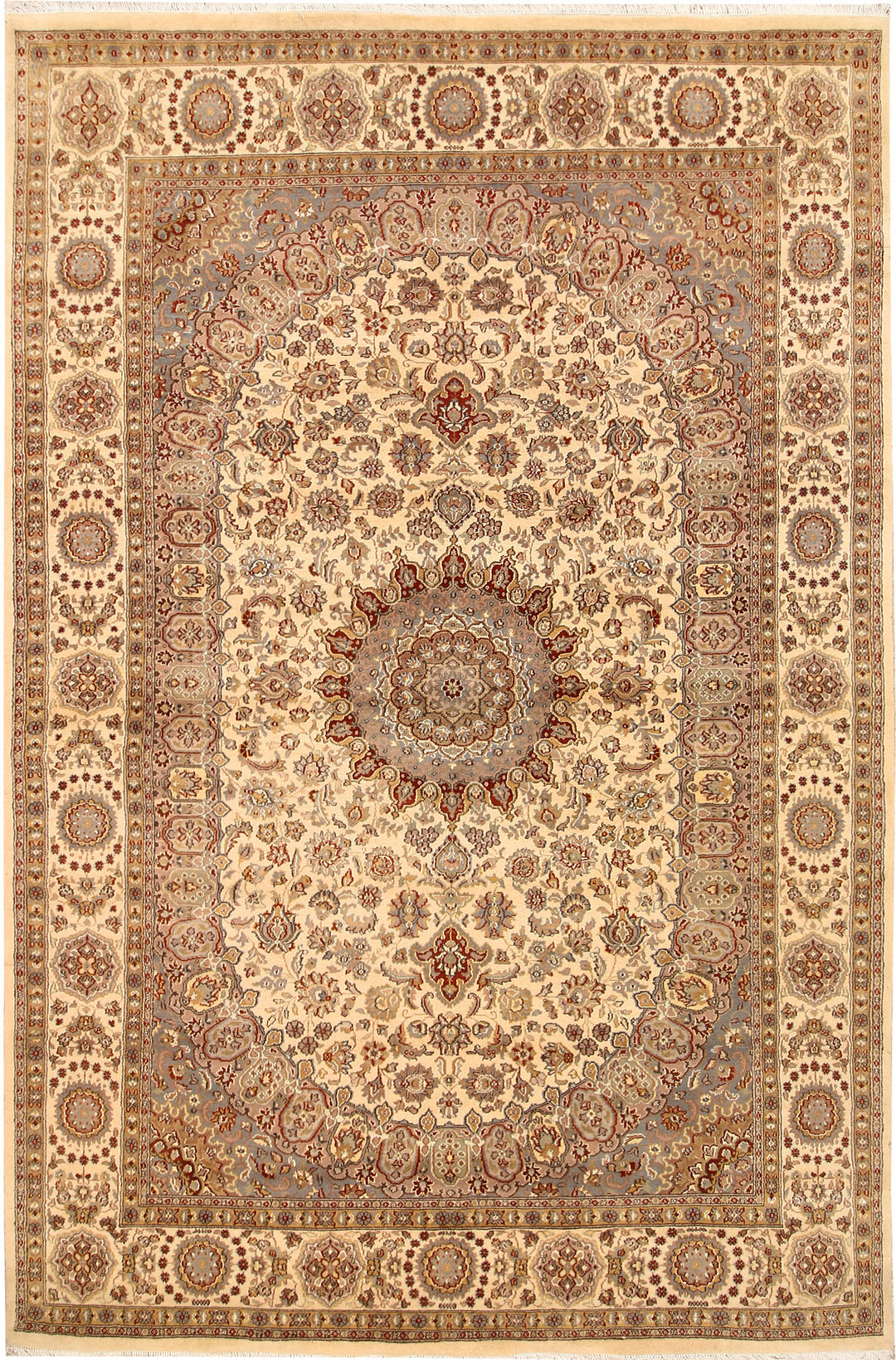 Bisque Isfahan 6' 6 x 9' 9 - No. 68488 - ALRUG Rug Store