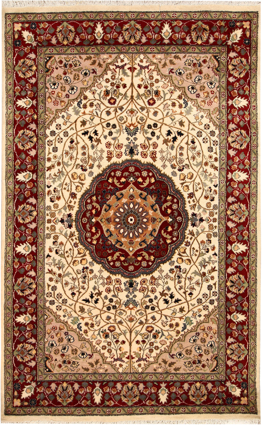 Cornsilk Tree of Life 4' 5 x 7' 1 - No. 68492 - ALRUG Rug Store