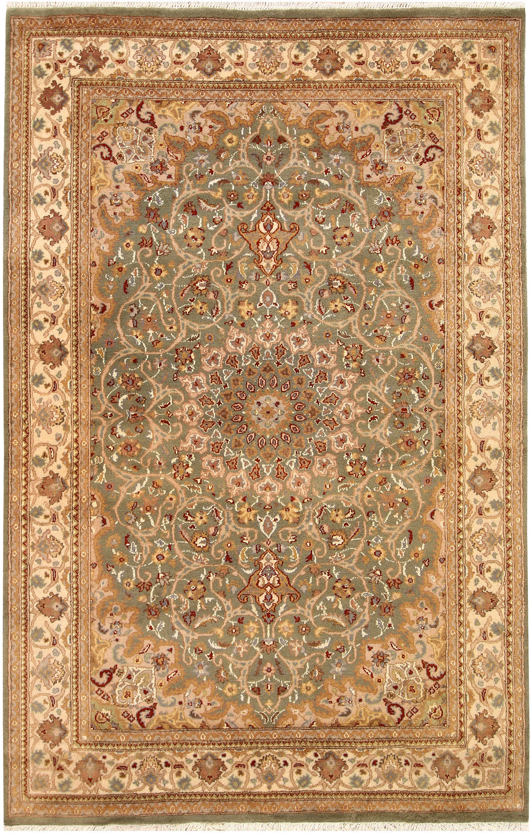 Olive Kashan 4' 6 x 7' 1 - No. 68493 - ALRUG Rug Store