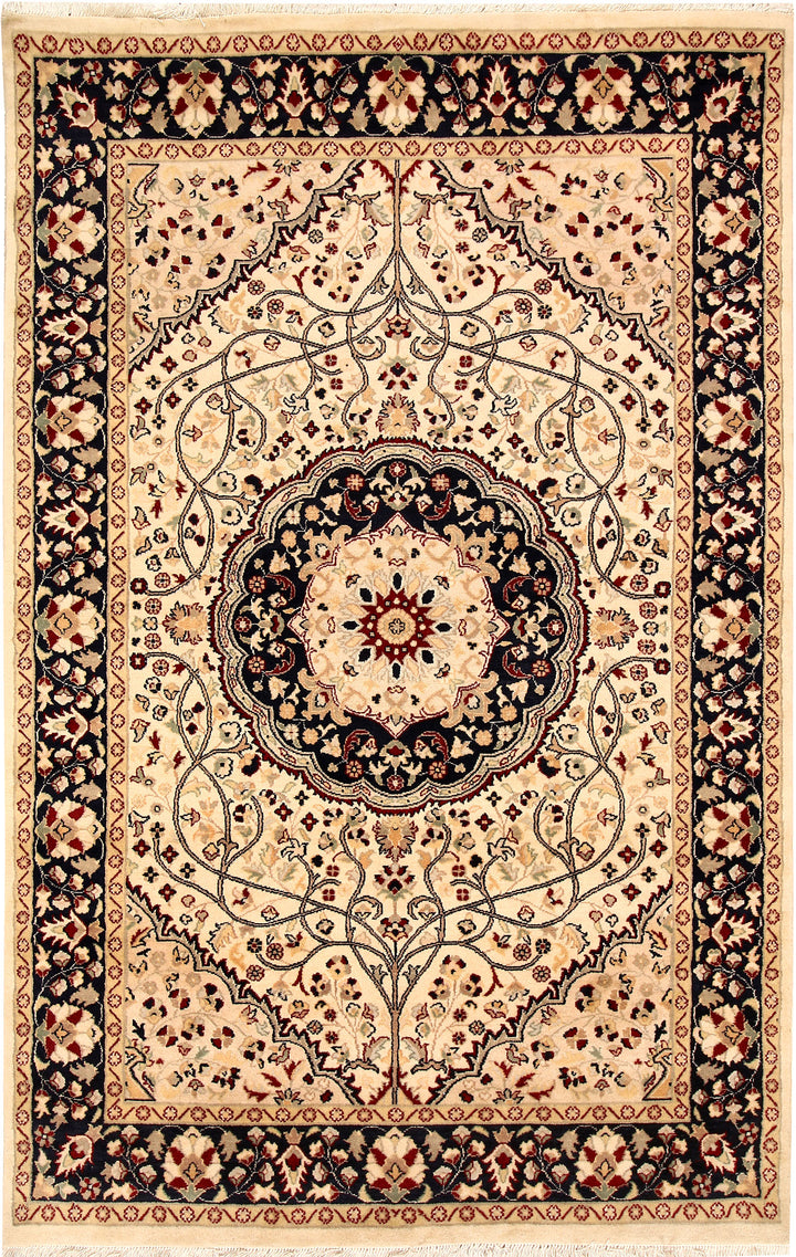Blanched Almond Tree of Life 4' 6 x 7' 1 - No. 68499 - ALRUG Rug Store