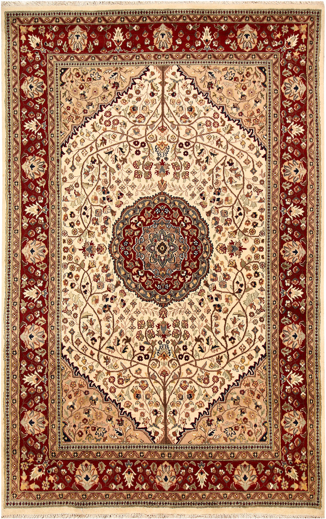 Blanched Almond Tree of Life 5' 1 x 7' 11 - No. 68500 - ALRUG Rug Store
