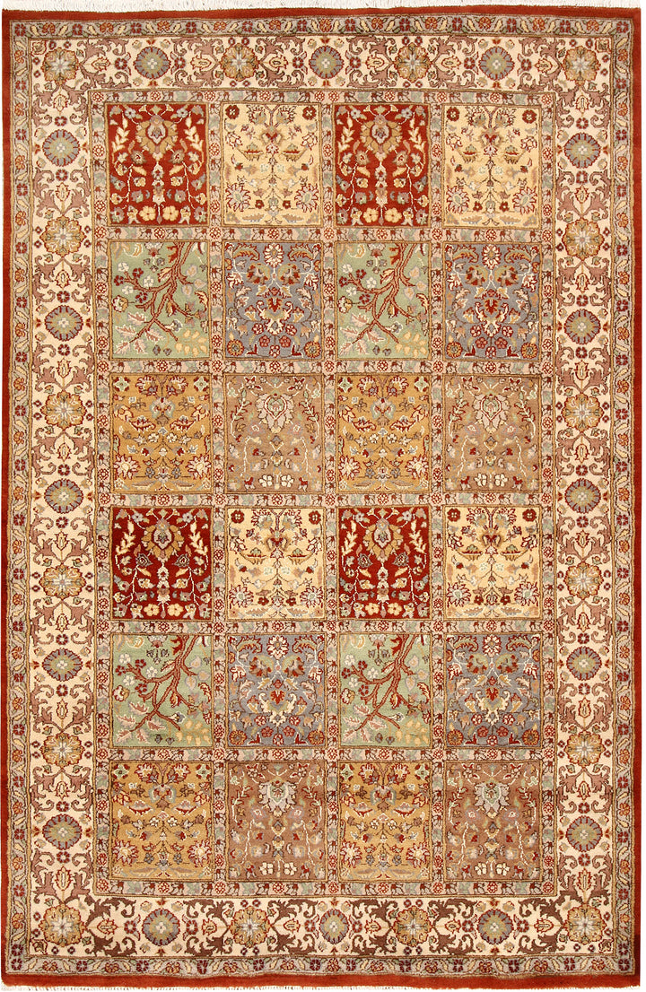 Multi Colored Bakhtiar 4'  7" x 7' " - No. QA25668