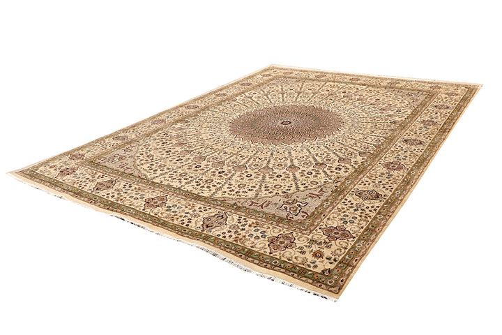 Blanched Almond Gombud 8' 11 x 12' 5 - No. 68522 - ALRUG Rug Store