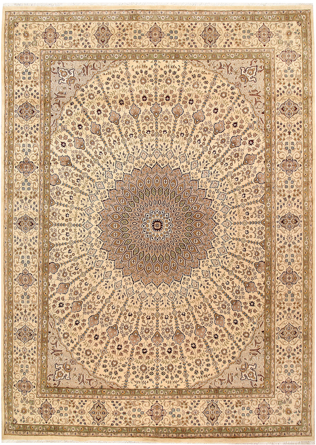 Blanched Almond Gombud 8' 11 x 12' 5 - No. 68522 - ALRUG Rug Store