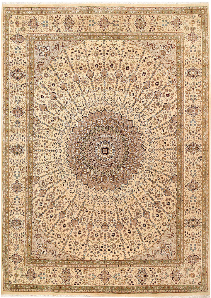 Blanched Almond Gombud 8' 11 x 12' 5 - No. 68522 - ALRUG Rug Store