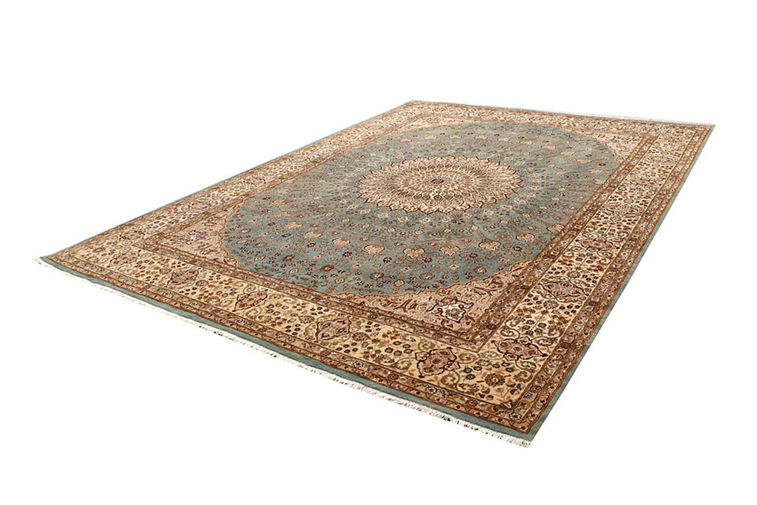 Cadet Blue Gombud 9' 2 x 13' - No. 68524 - ALRUG Rug Store
