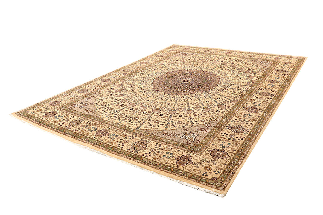 Blanched Almond Gombud 9' 1 x 12' 5 - No. 68527 - ALRUG Rug Store