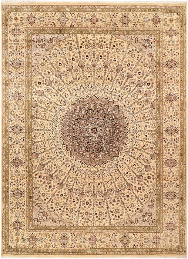 Blanched Almond Gombud 9' 1 x 12' 5 - No. 68527 - ALRUG Rug Store