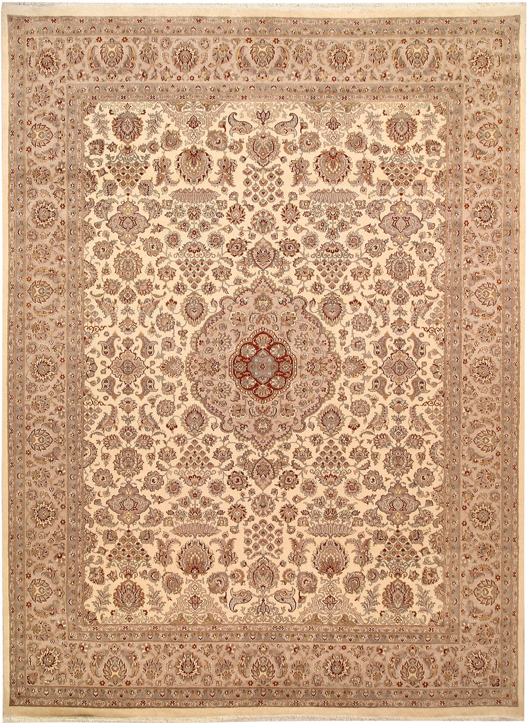 Blanched Almond Kirman 9' x 12' 2 - No. 68529 - ALRUG Rug Store