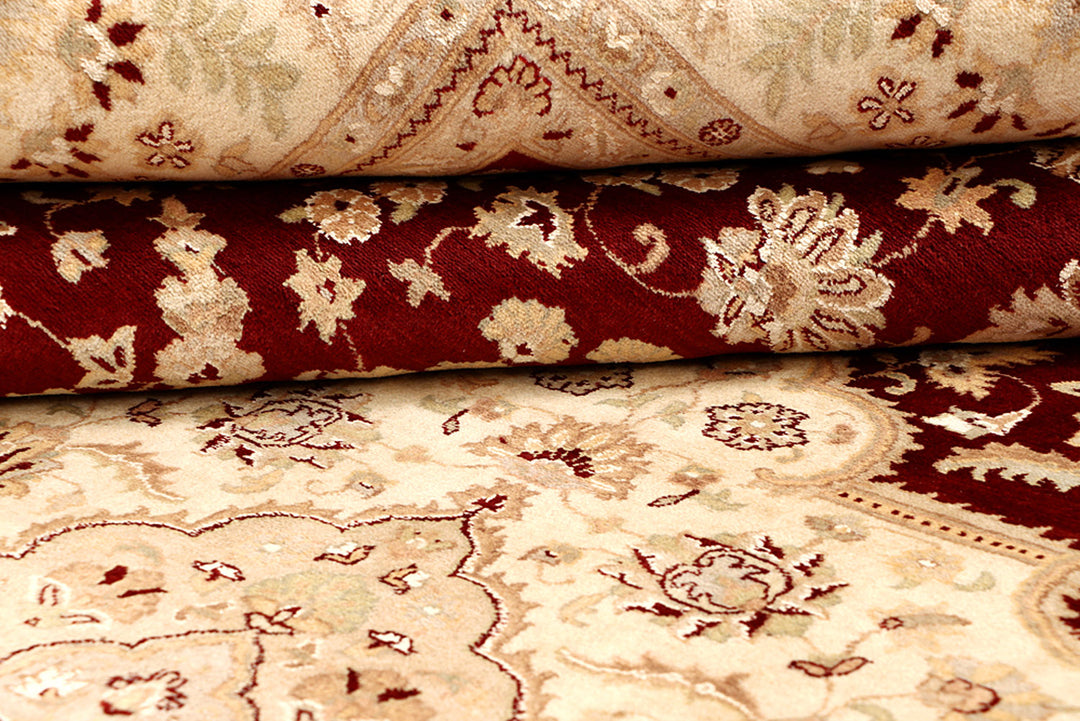 Dark Red Isfahan 9' 1 x 11' 10 - No. 68532 - ALRUG Rug Store