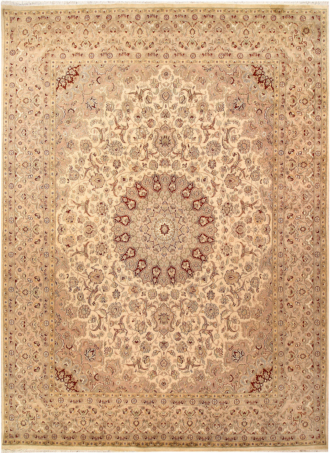 Blanched Almond Isfahan 8' 11 x 12' - No. 68536 - ALRUG Rug Store