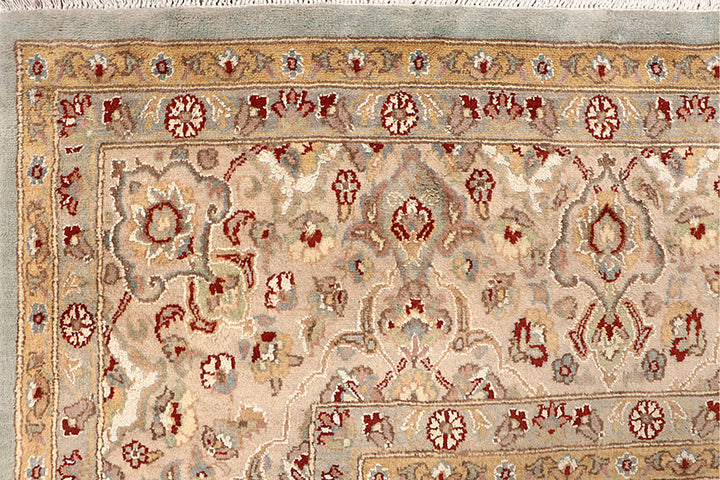 Dark Sea Green Kashan 9' 1 x 12' 1 - No. 68538 - ALRUG Rug Store