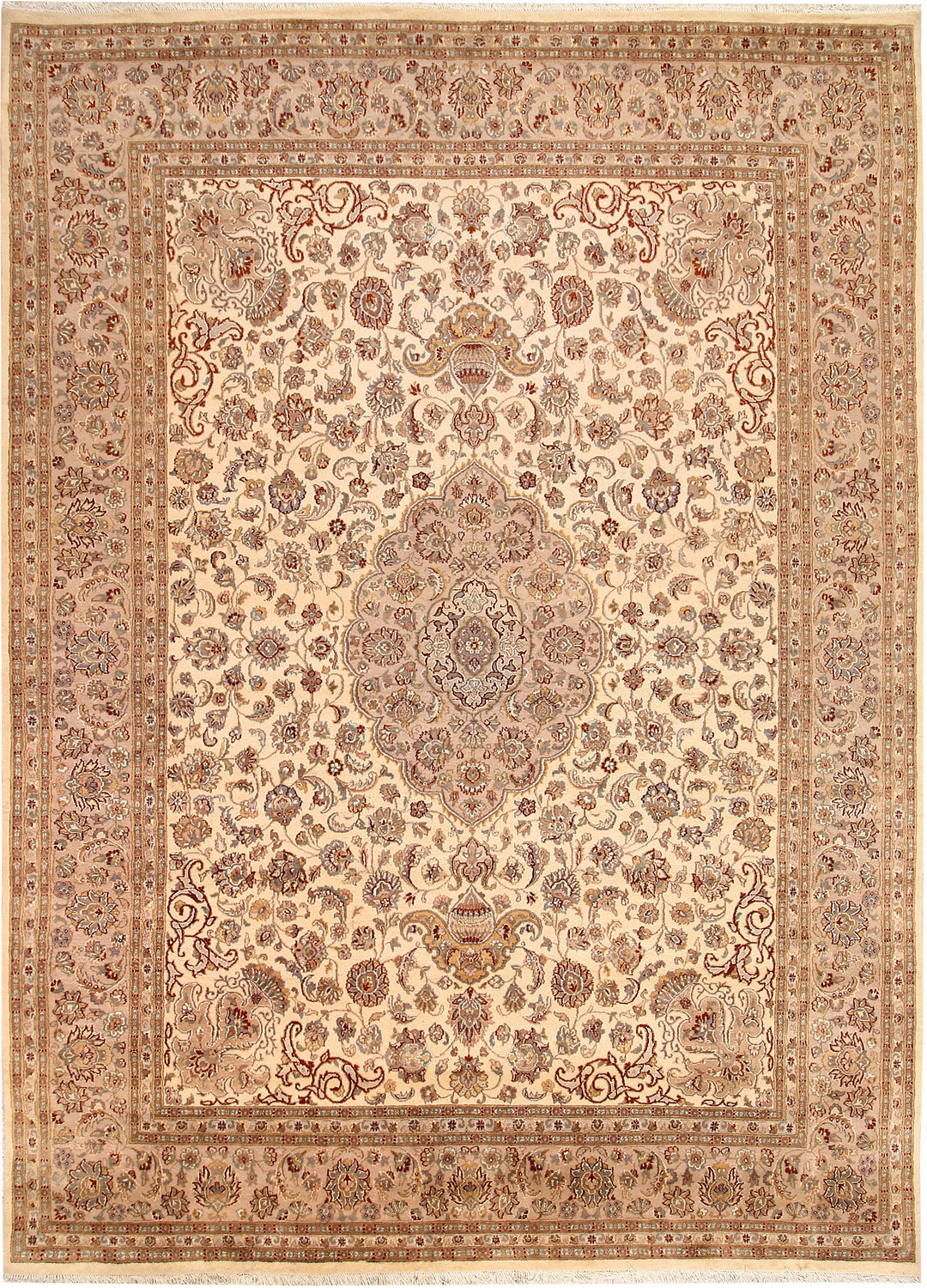 Blanched Almond Isfahan 8' 1 x 11' 2 - No. 68542 - ALRUG Rug Store