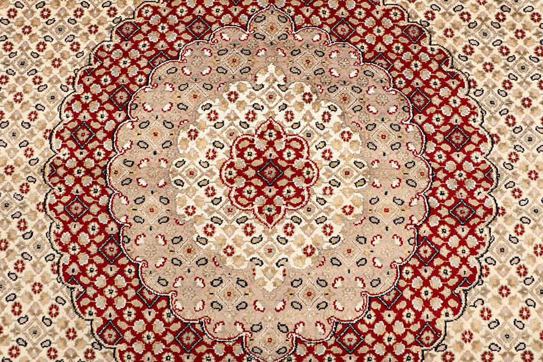 Blanched Almond Tabriz 8' 1 x 10' 6 - No. 68547 - ALRUG Rug Store