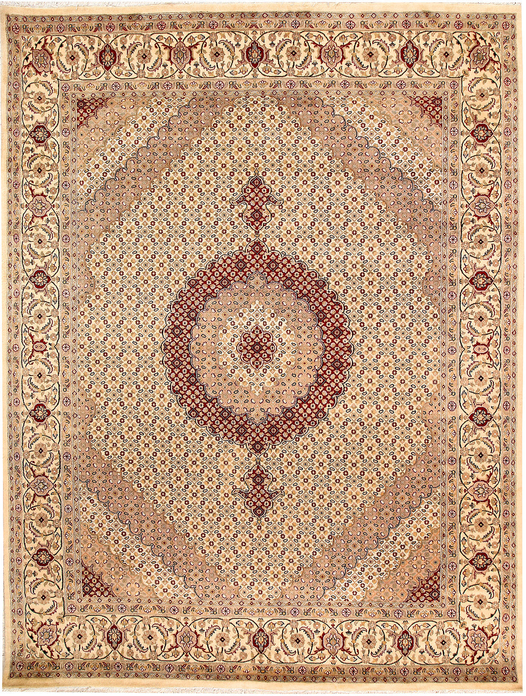 Blanched Almond Tabriz 8' 1 x 10' 6 - No. 68547 - ALRUG Rug Store