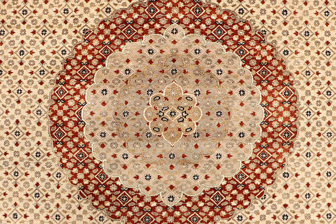 Blanched Almond Tabriz 7' 10 x 11' 3 - No. 68549 - ALRUG Rug Store