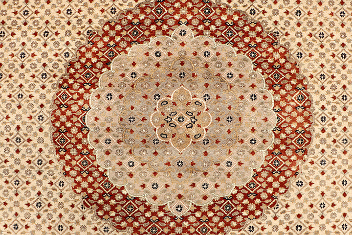 Blanched Almond Tabriz 7' 10 x 11' 3 - No. 68549 - ALRUG Rug Store