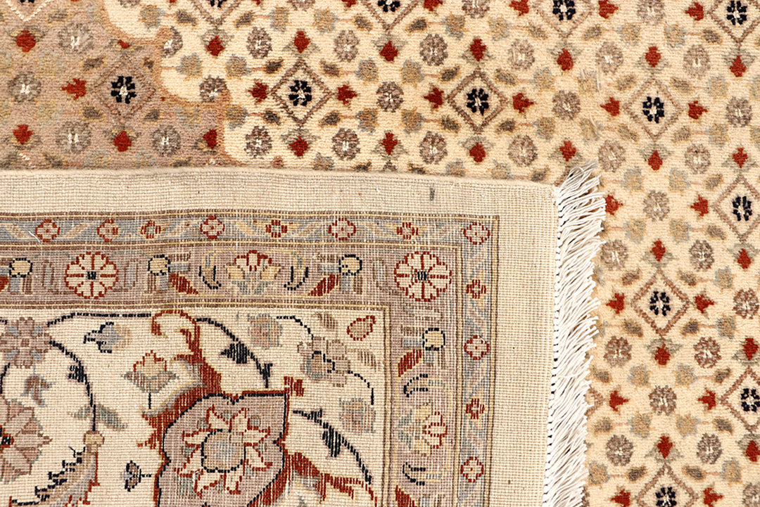Blanched Almond Tabriz 7' 10 x 11' 3 - No. 68549 - ALRUG Rug Store