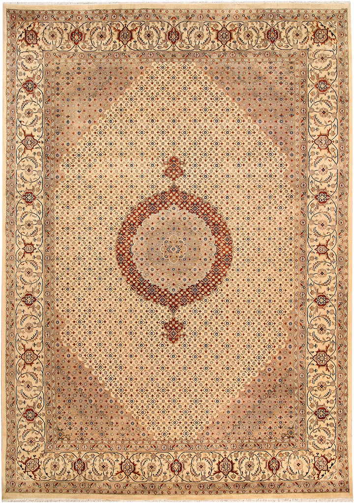 Blanched Almond Tabriz 7' 10 x 11' 3 - No. 68549 - ALRUG Rug Store