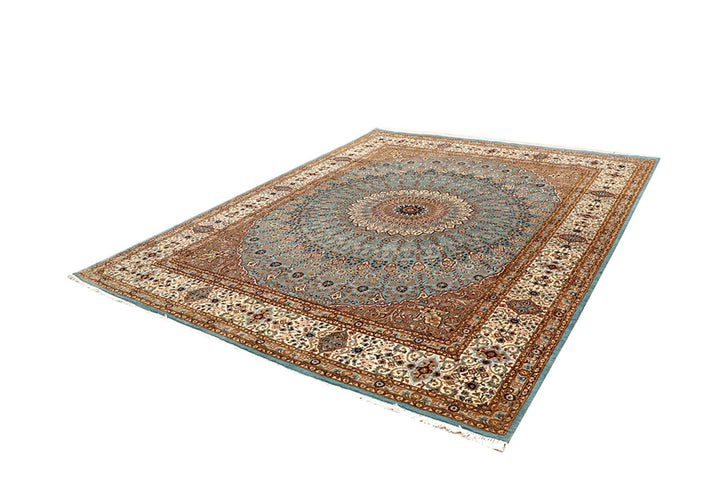 Cadet Blue Gombud 8' 1 x 10' 3 - No. 68551 - ALRUG Rug Store