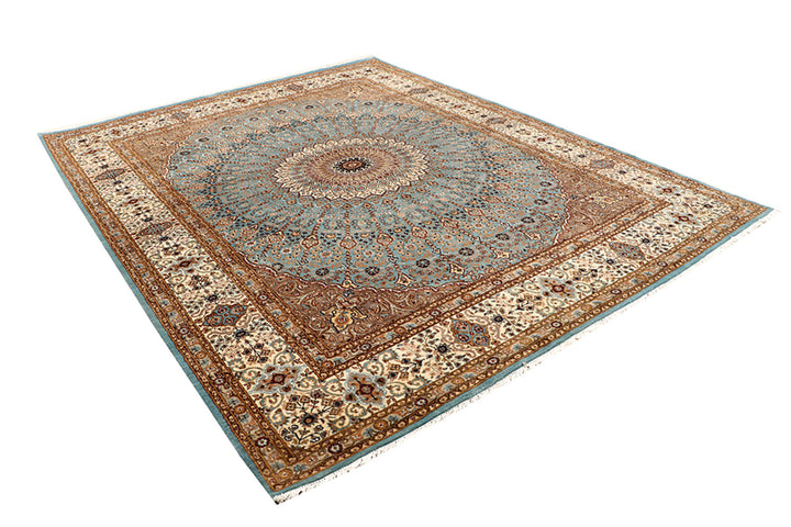 Cadet Blue Gombud 8' 1 x 10' 3 - No. 68551 - ALRUG Rug Store