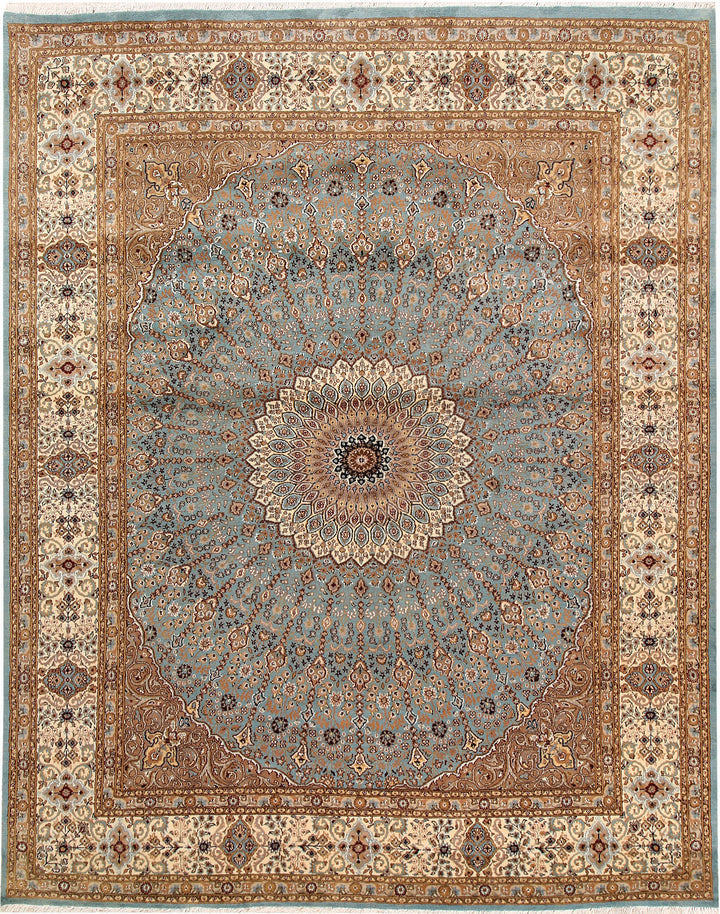 Cadet Blue Gombud 8' 1 x 10' 3 - No. 68551 - ALRUG Rug Store