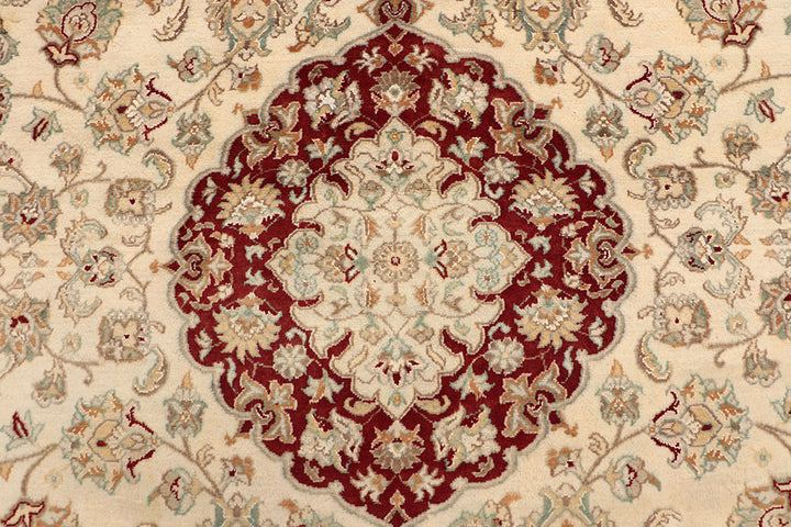 Blanched Almond Kirman 7' 11 x 10' 3 - No. 68557 - ALRUG Rug Store