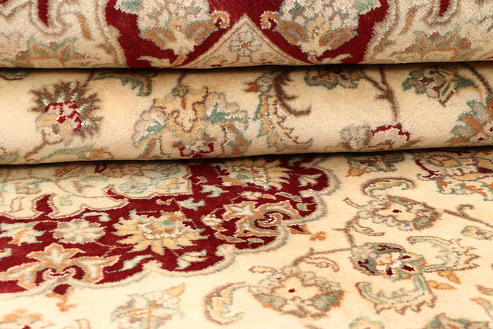 Blanched Almond Kirman 7' 11 x 10' 3 - No. 68557 - ALRUG Rug Store