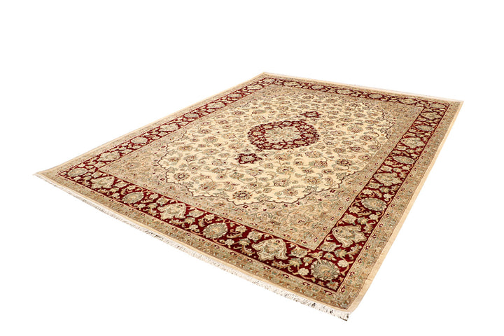 Blanched Almond Kirman 7' 11 x 10' 3 - No. 68557 - ALRUG Rug Store
