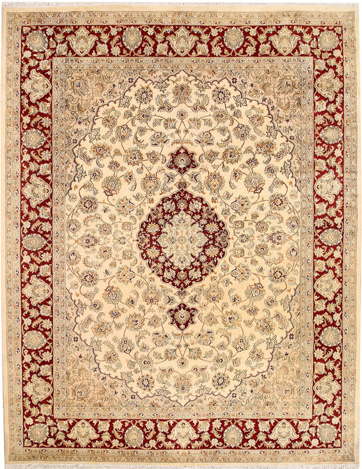 Blanched Almond Kirman 7' 11 x 10' 3 - No. 68557 - ALRUG Rug Store