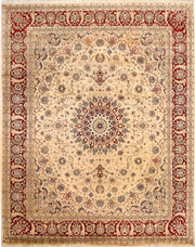 Blanched Almond Kashan 8' 2 x 10' 2 - No. 68561 - ALRUG Rug Store