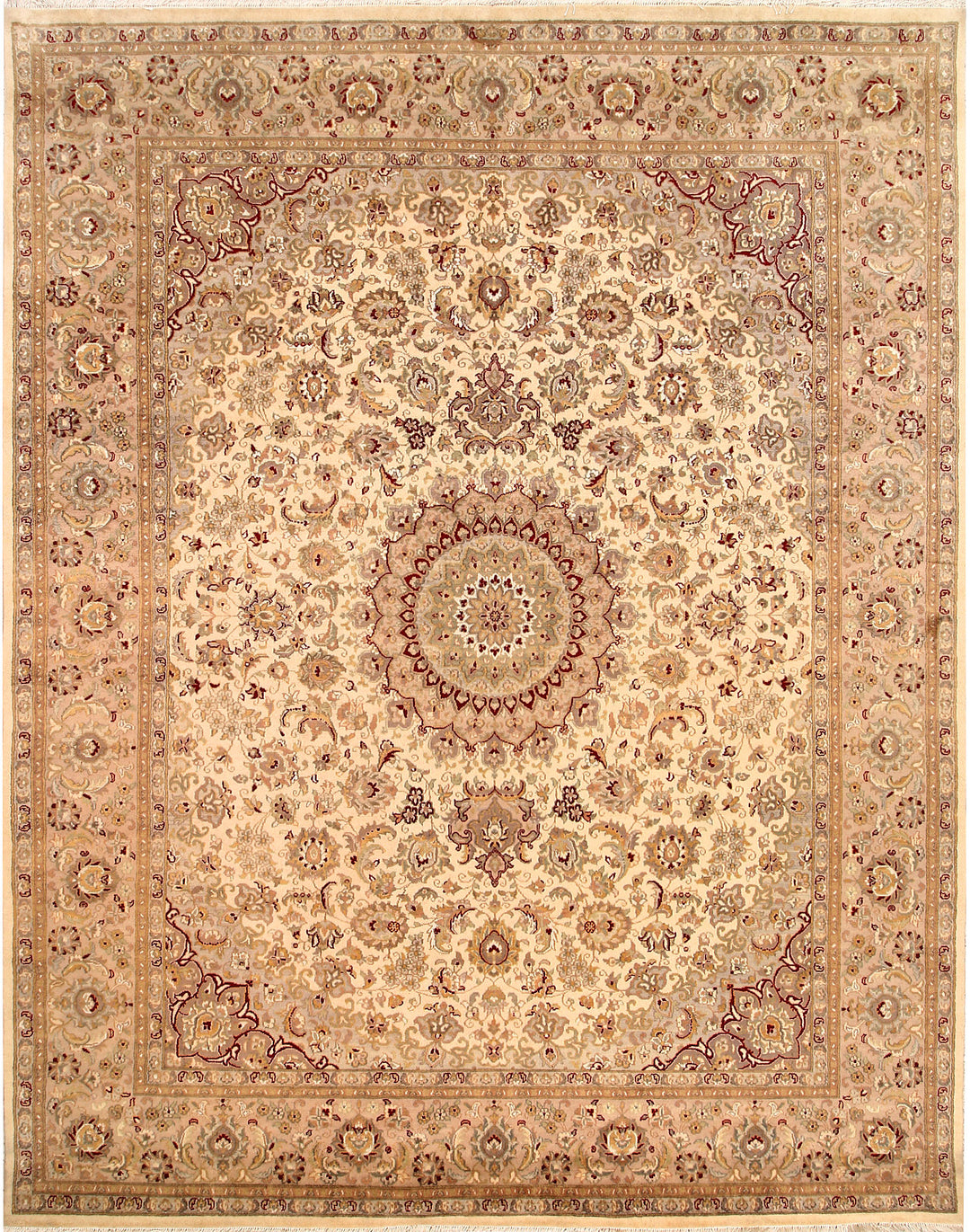 Blanched Almond Kashan 8' x 10' 3 - No. 68567 - ALRUG Rug Store