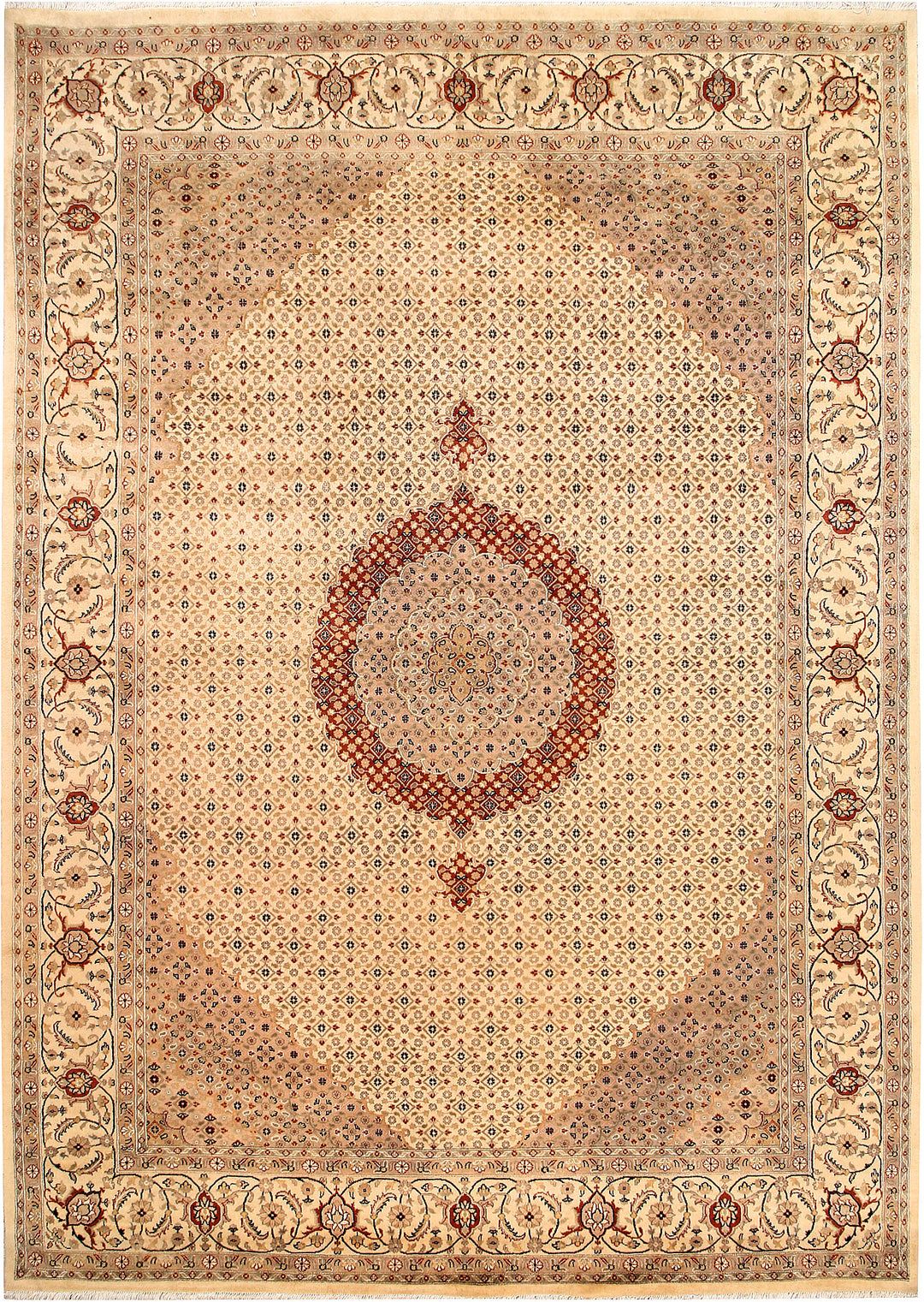 Blanched Almond Tabriz 8' x 11' 2 - No. 68570 - ALRUG Rug Store