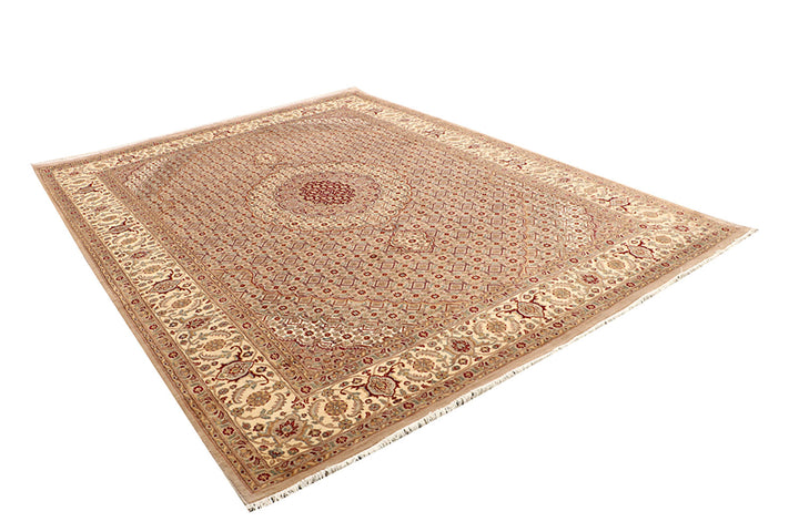 Peach Puff Tabriz 8'  1" x 10'  9" - No. QA14282