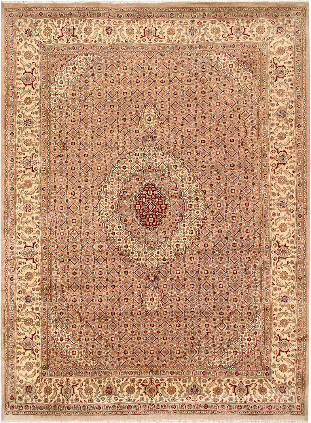Peach Puff Tabriz 8' x 10' 8 - No. 68580 - ALRUG Rug Store