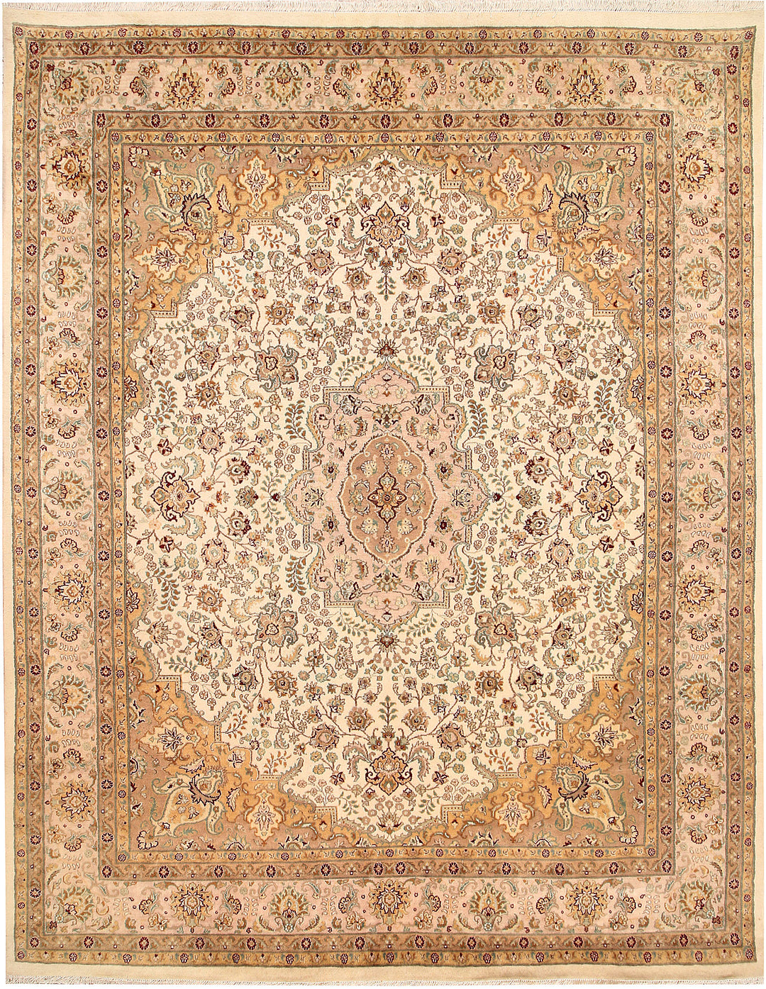 Blanched Almond Isfahan 7' 10 x 9' 11 - No. 68586 - ALRUG Rug Store