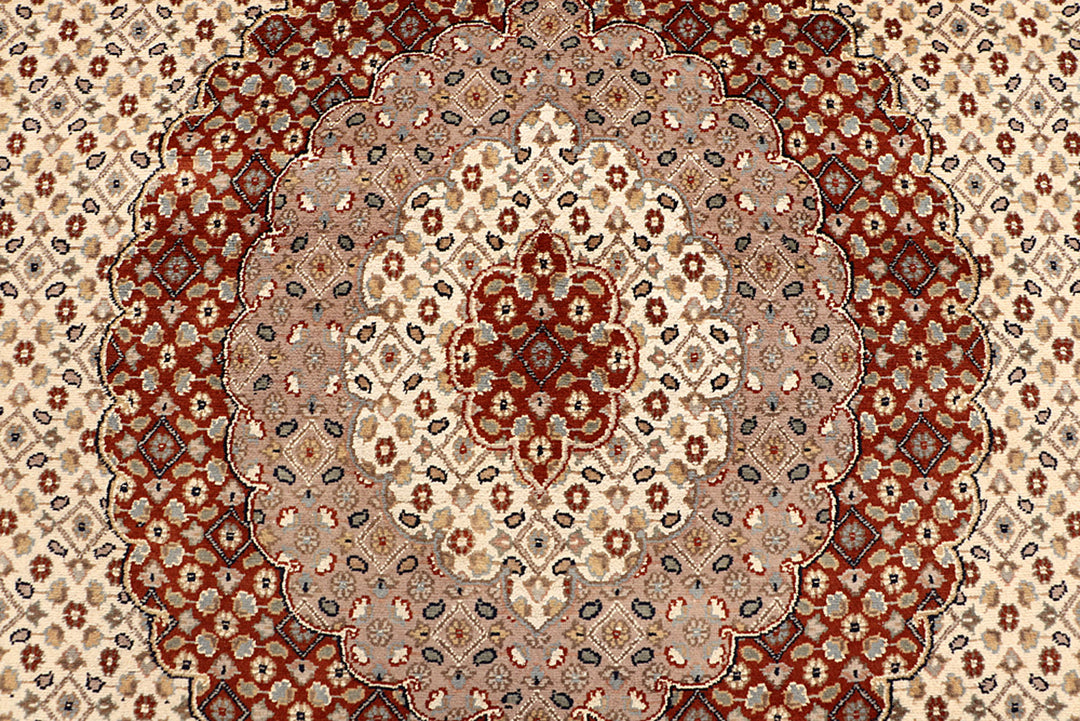 Blanched Almond Tabriz 7' 11 x 11' 2 - No. 68588 - ALRUG Rug Store