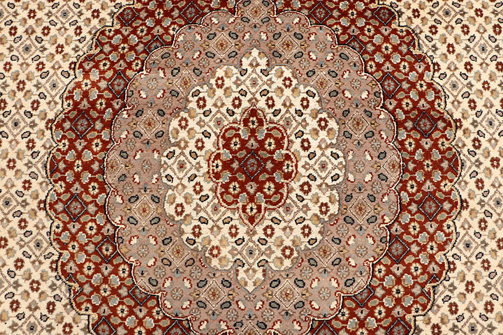 Blanched Almond Tabriz 7' 11 x 11' 2 - No. 68588 - ALRUG Rug Store