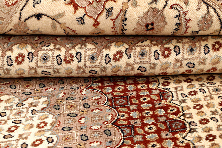 Blanched Almond Tabriz 7' 11 x 11' 2 - No. 68588 - ALRUG Rug Store