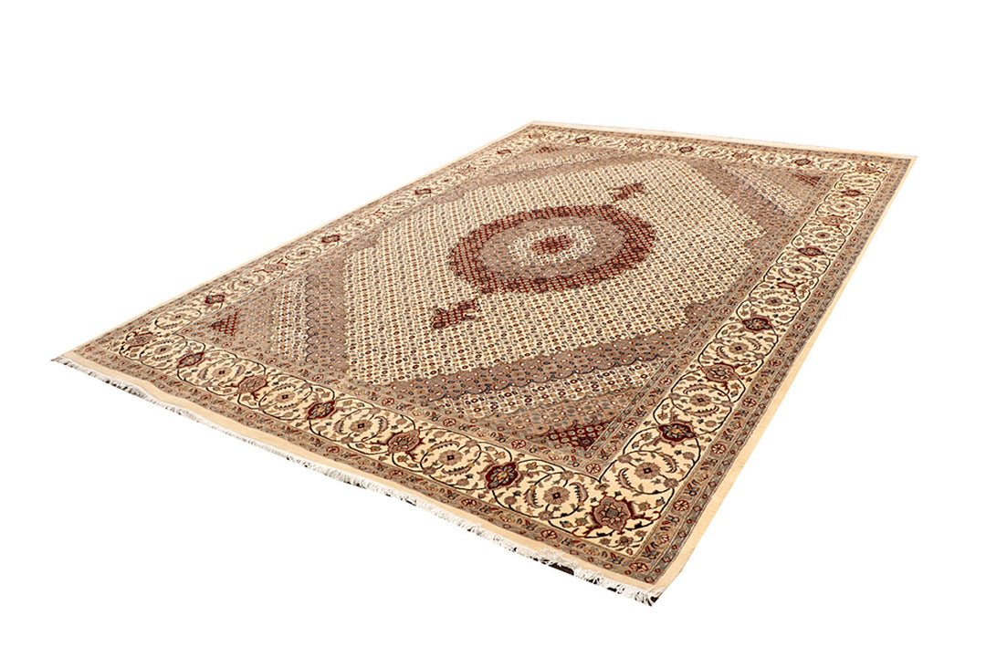 Blanched Almond Tabriz 7' 11 x 11' 2 - No. 68588 - ALRUG Rug Store