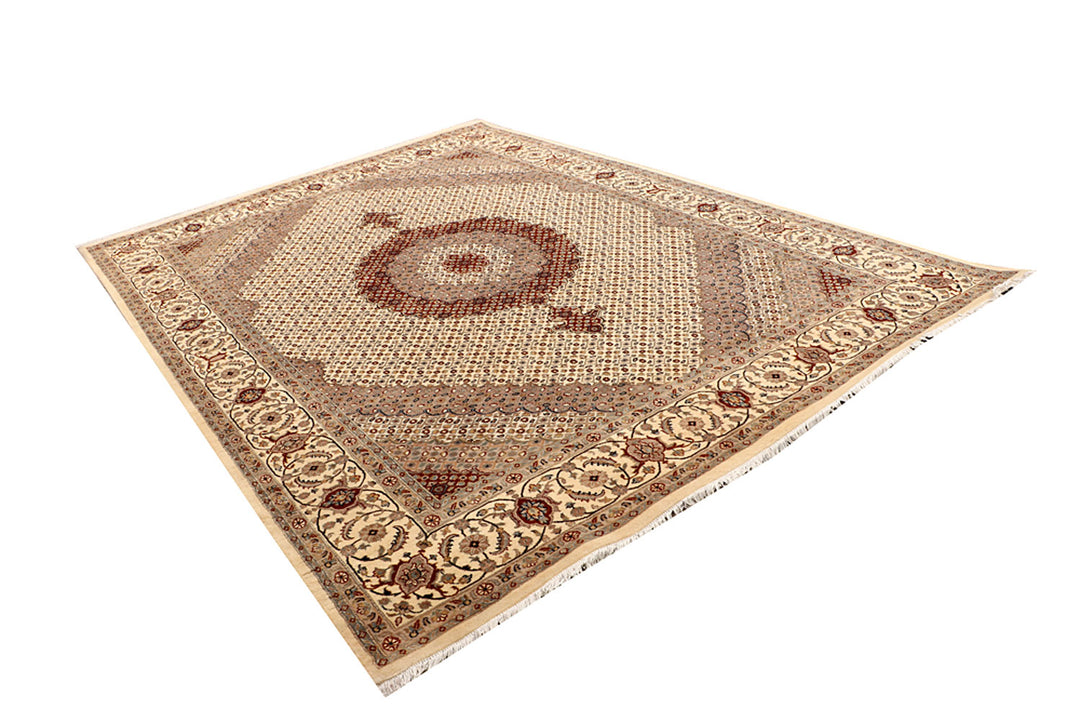 Blanched Almond Tabriz 7' 11 x 11' 2 - No. 68588 - ALRUG Rug Store