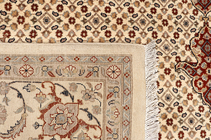 Blanched Almond Tabriz 7' 11 x 11' 2 - No. 68588 - ALRUG Rug Store