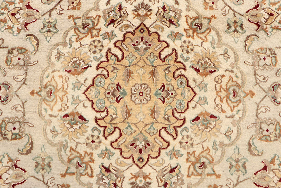 Blanched Almond Kirman 7' 11 x 10' 4 - No. 68590 - ALRUG Rug Store