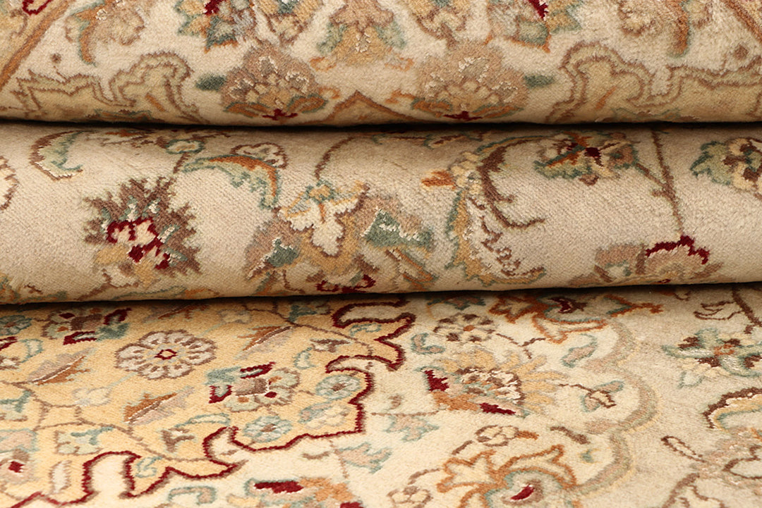 Blanched Almond Kirman 7' 11 x 10' 4 - No. 68590 - ALRUG Rug Store