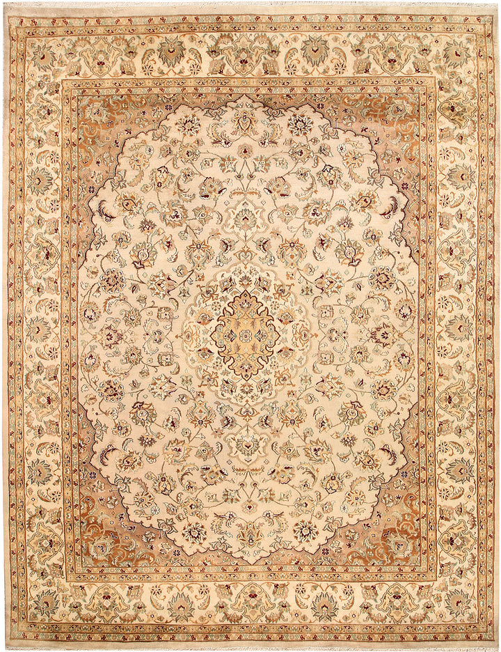 Blanched Almond Kirman 7' 11 x 10' 4 - No. 68590 - ALRUG Rug Store