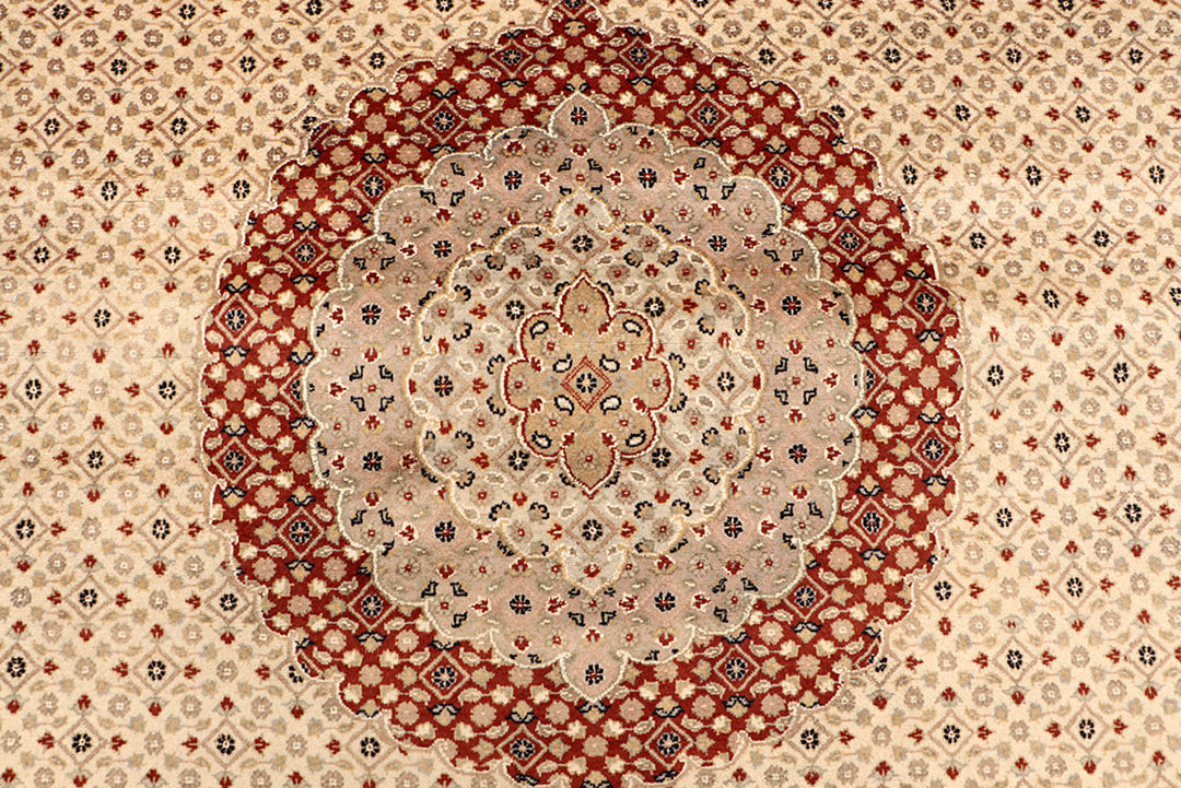 Blanched Almond Tabriz 7' 11 x 11' 2 - No. 68591 - ALRUG Rug Store