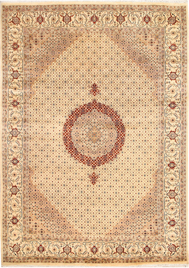 Blanched Almond Tabriz 7' 11 x 11' 2 - No. 68591 - ALRUG Rug Store